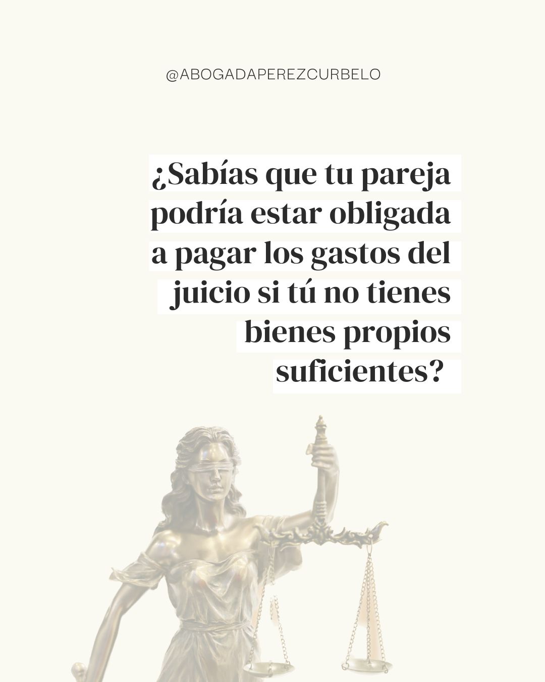 ¿SABÍAS QUE TU PAREJA PODRÍA ESTAR OBLIGADA A PAGAR LOS GASTOS DEL JUICIO SI TÚ NO TIENES BIENES PROPIOS SUFICIENTES?