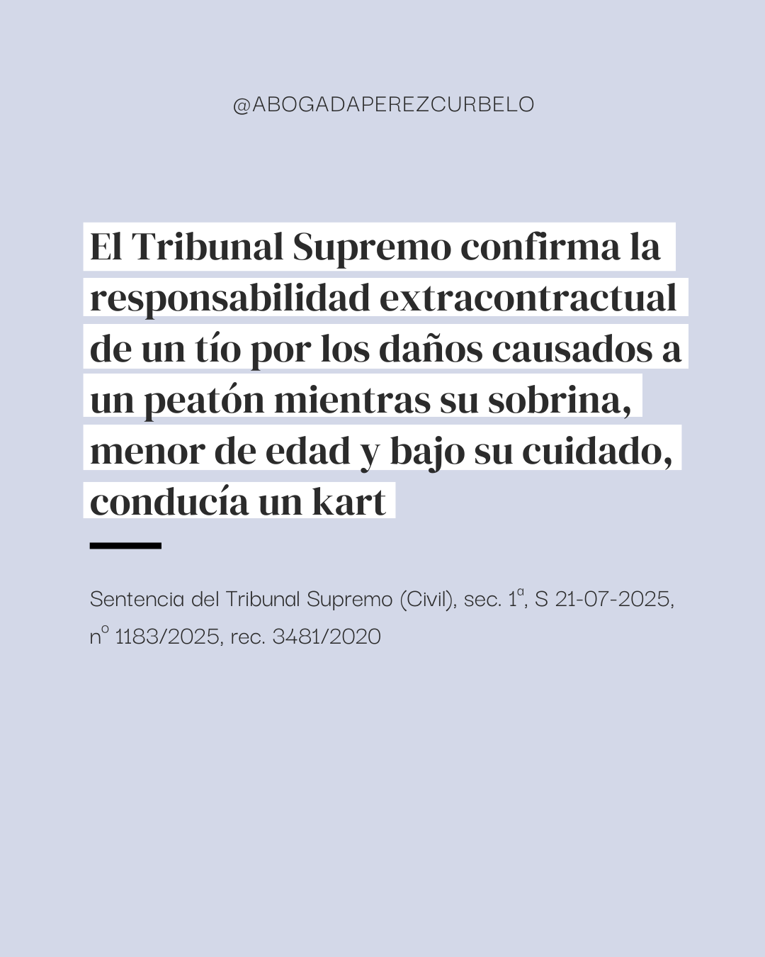 Responsabilidad del menor: condena al tío